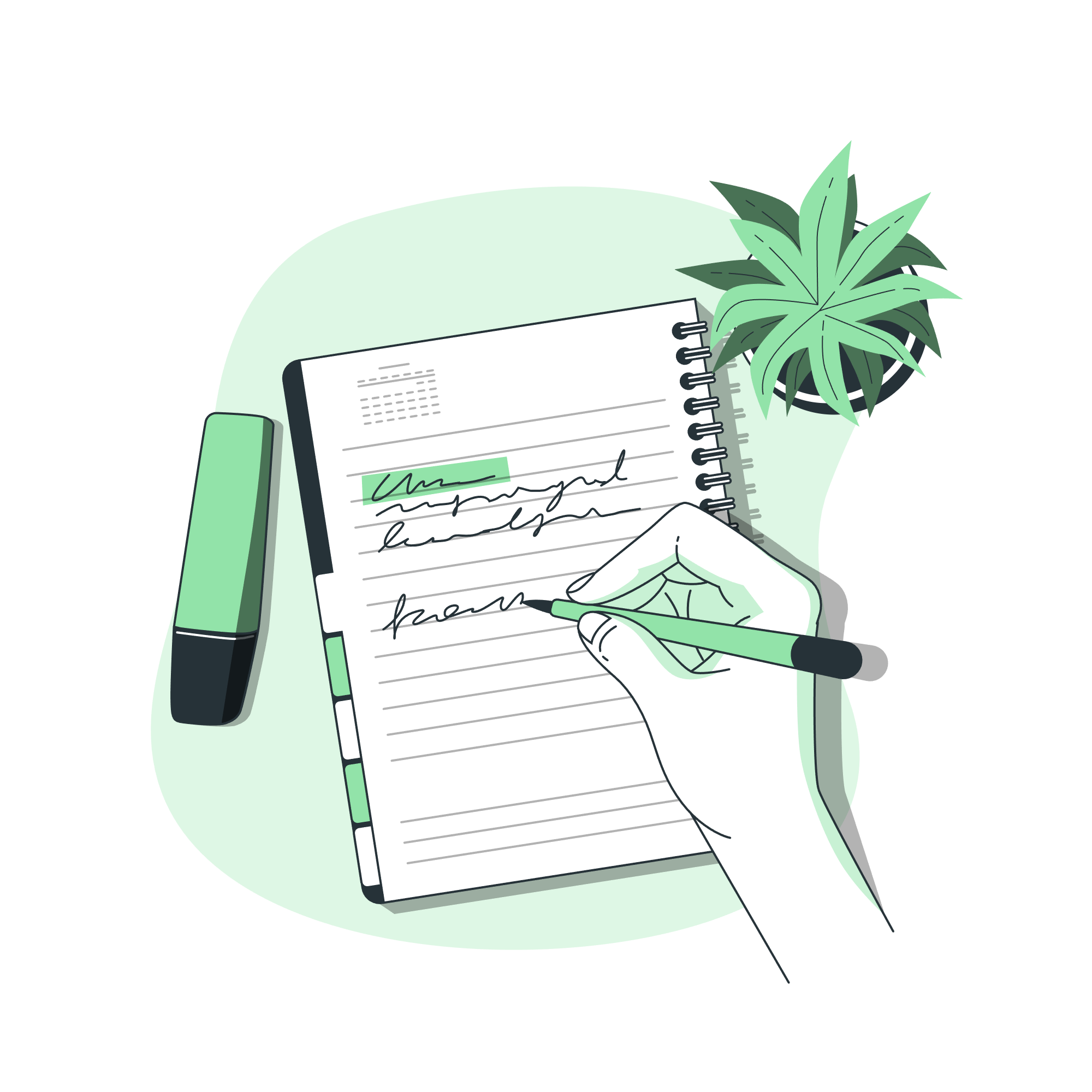 Notizen Illustration