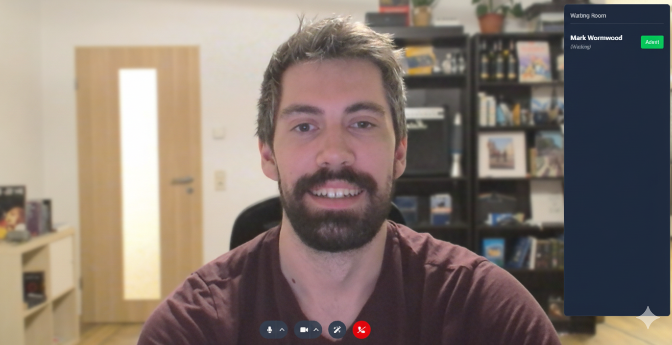 Screenshot of the public booking page and internal calendar view